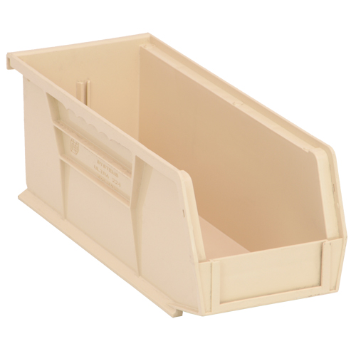 Bacs ultra empilable & suspendable, 4-1/8" la, 4" h x 10-7/8" p, Ivoire Maritime Industrial Rubber
