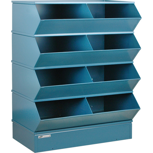 Syst&egrave;mes sectionnels &agrave; assembler, Cap. 5000 lb, 37" la x 24" p x 44" h, Bleu Maritime Industrial Rubber