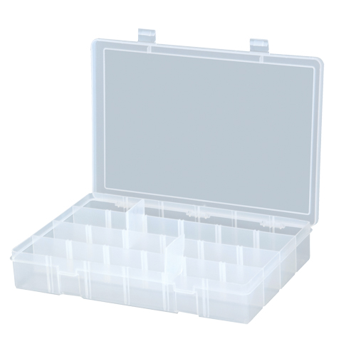 Compact Compartment Cases, 13.125" W x 2.3125" D x 9" H, 24 Compartments Maritime Industrial Rubber
