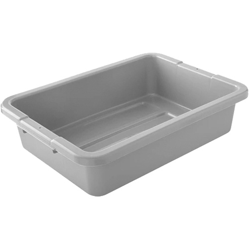 Bus/Utility Boxes - Grey, 5" H x 15" D x 20" L, Plastic, Grey Maritime Industrial Rubber