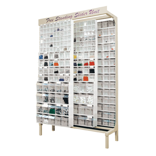 Free-Standing Tip-Out Bins Slider System, 48" W x 18" D x 77" H, 180 Drawers Maritime Industrial Rubber