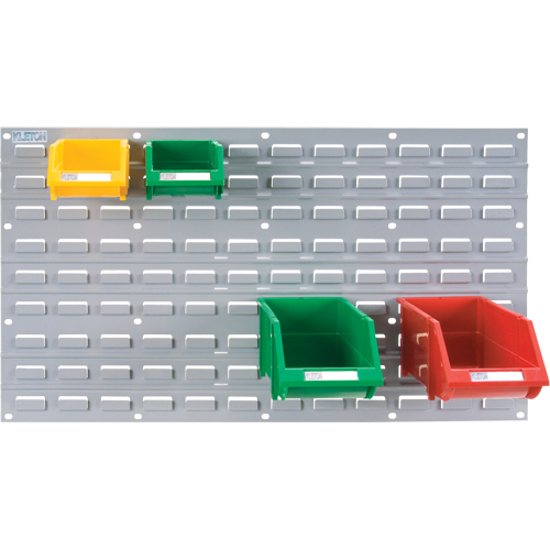 Panneau perfor&eacute; en m&eacute;tal pour bacs, 32 bacs, 36" la x 1/8" p x 19" h Maritime Industrial Rubber