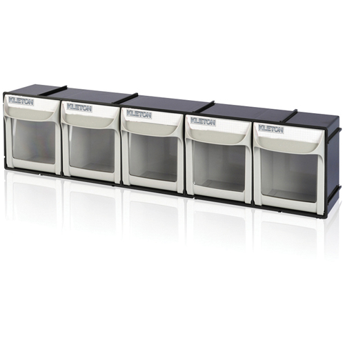 Heavy-Duty Tilt Bin, 23-1/2" W x 4" D x 5-7/8" H, 5 Drawers Maritime Industrial Rubber