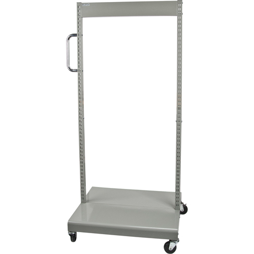 Servante mobile de bacs &agrave; plateaux inclinables - chariot seulement, &agrave; deux c&ocirc;t&eacute;s, 26-1/4" la x 22" p x 57-1/2" h Maritime Industrial Rubber