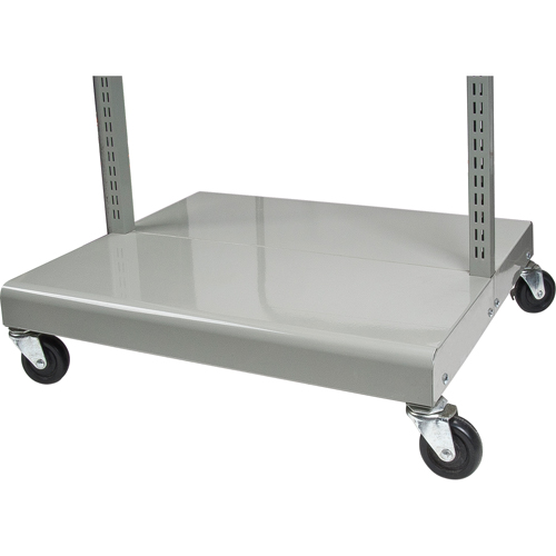 Servante mobile de bacs &agrave; plateaux inclinables - chariot seulement, &agrave; deux c&ocirc;t&eacute;s, 26-1/4" la x 22" p x 57-1/2" h Maritime Industrial Rubber