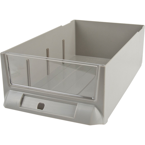 Tiroir de rechange pour armoires de pi&egrave;ces KPC-200, Plastique, 5-3/8" la x 9-13/16" p, 3-3/10" h, Gris Maritime Industrial Rubber
