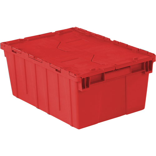 Flipak&reg; Polyethylene Plastic (PE) Distribution Containers, 21.9" x 15.2" x 9.3", Red Maritime Industrial Rubber