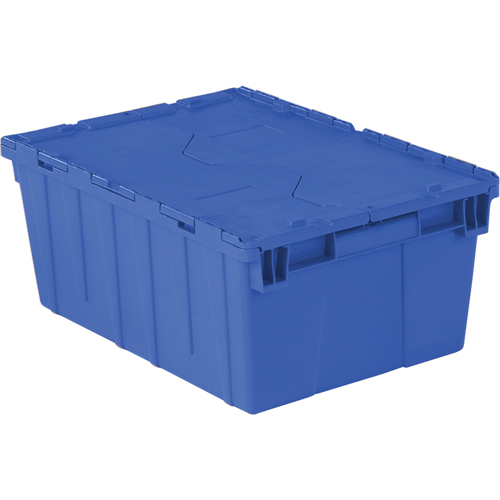 Contenants de distribution Flipak en plastique poly&eacute;thyl&egrave;ne (PE), 21,9" x 15,2" x 9,3", Bleu Maritime Industrial Rubber