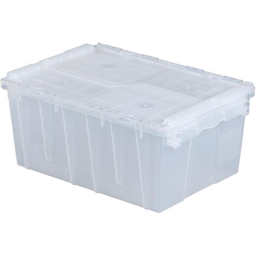 Contenants de distribution Flipak en plastique polypropyl&egrave;ne (PP), 21,8" x 15,2" x 9,3", Transparent Maritime Industrial Rubber