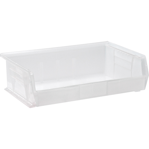 Bac transparent ultra empilable & suspendable, 16-1/2" la, 5" h x 10-7/8" p, Transparent Maritime Industrial Rubber
