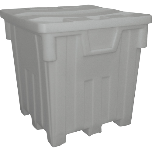 Bacs emboîtables, 44" la x 44" p x 46" h, Gris Maritime Industrial Rubber