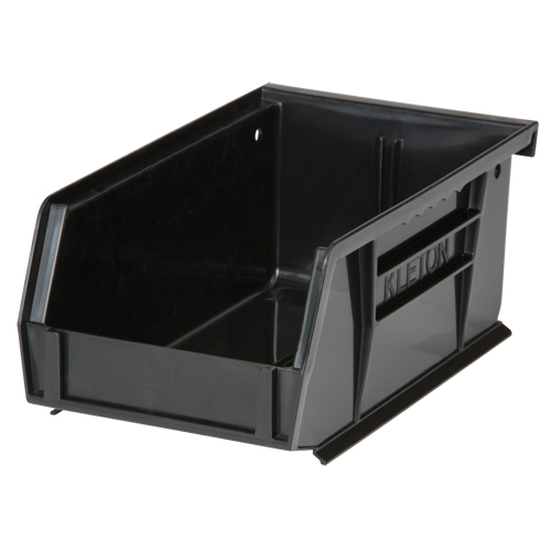 Bac empilable & &agrave; suspendre, 4-1/8" la, 3" h x 7-3/8" p, Noir Maritime Industrial Rubber