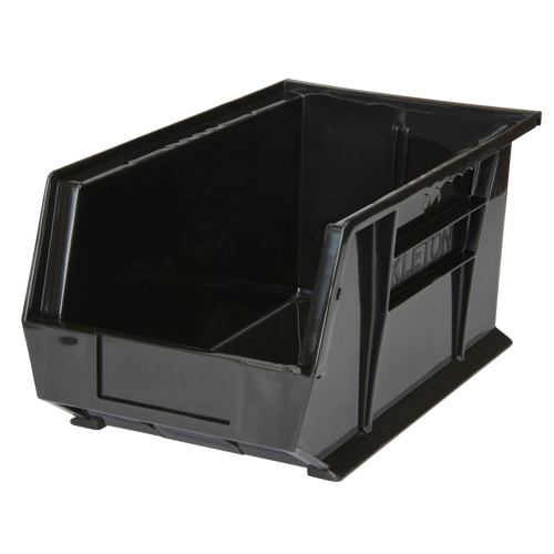 Stack & Hang Bin, 8-1/4" W x 7" H x 14-3/4" D, Black Maritime Industrial Rubber