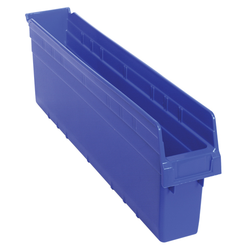 Bacs pour &eacute;tag&egrave;re Store-Max, 4-3/8" la x 8" H x 23-5/8" p, Bleu, Capacit&eacute; 68 lb Maritime Industrial Rubber