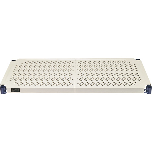 &eacute;tag&egrave;re en fils m&eacute;talliques avec tablettes en plastique, Cadre en fils m&eacute;talliques avec tablettes en plastique, Sans boulons, Capacit&eacute; 600 lb, 30" la x 72" h x 18" p Maritime Industrial Rubber