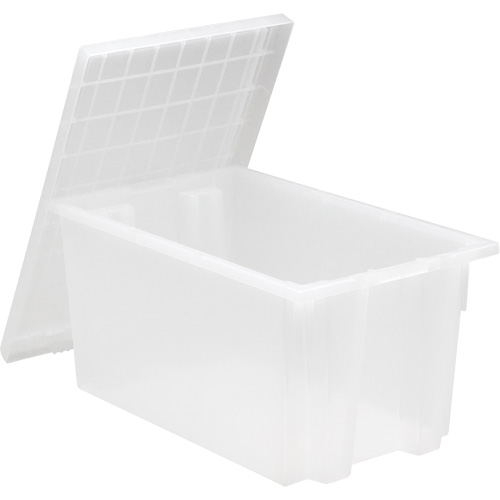 Contenant robuste Stack & Nest, 15" x 19,5" x 29,5", Transparent Maritime Industrial Rubber