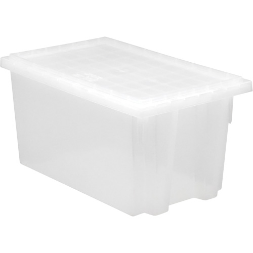 Contenant robuste Stack & Nest, 15" x 19,5" x 29,5", Transparent Maritime Industrial Rubber