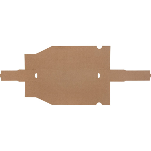 Boîtes profondes en carton ondul&eacute;, 1-15/16" la x 11-1/4" p x 4-1/2" h, Beige Maritime Industrial Rubber