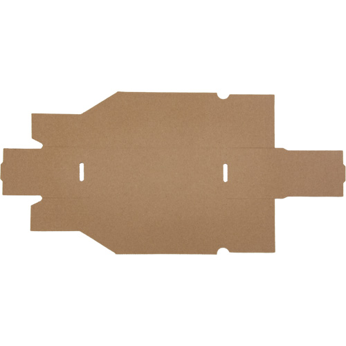 Boîtes profondes en carton ondul&eacute;, 3-3/4" la x 11-1/4" p x 4-1/2" h, Beige Maritime Industrial Rubber