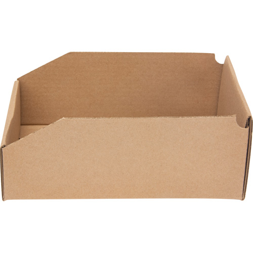 Boîtes profondes en carton ondul&eacute;, 7-5/8" la x 11-5/16" p x 4-1/2" h, Beige Maritime Industrial Rubber