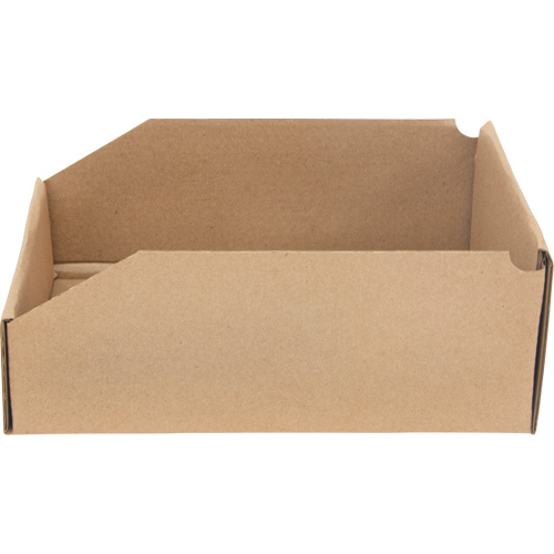 Deep Corrugated Parts Bins, 8-3/4" W x 11-1/4" D x 4-1/2" H, Beige Maritime Industrial Rubber
