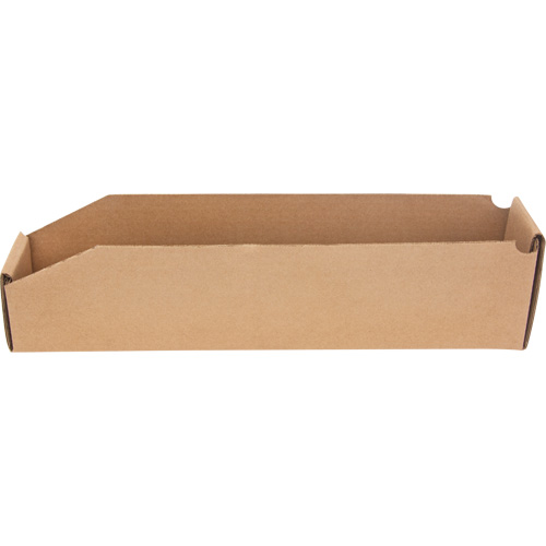 Deep Corrugated Parts Bins, 1-7/8" W x 17-1/8" D x 4-1/2" H, Beige Maritime Industrial Rubber