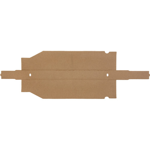 Boîtes profondes en carton ondul&eacute;, 2-7/8" la x 17-1/4" p x 4-1/2" h, Beige Maritime Industrial Rubber