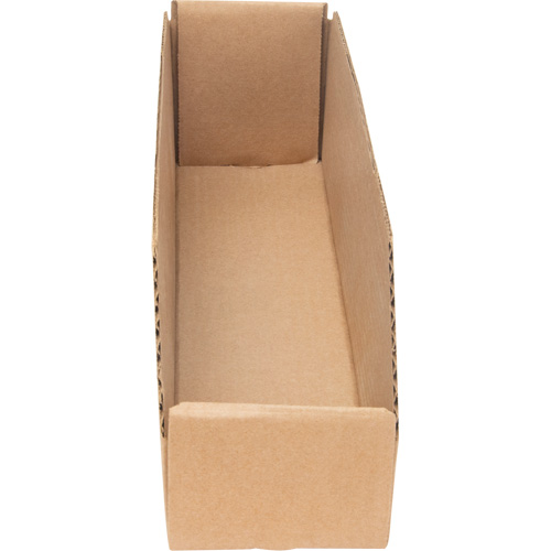 Deep Corrugated Parts Bins, 3-3/4" W x 17-1/4" D x 4-1/2" H, Beige Maritime Industrial Rubber