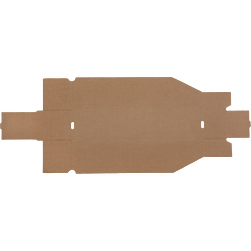 Deep Corrugated Parts Bins, 3-3/4" W x 17-1/4" D x 4-1/2" H, Beige Maritime Industrial Rubber