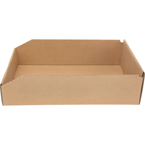 Deep Corrugated Parts Bins, 11-3/4" W x 17-1/4" D x 4-1/2" H, Beige Maritime Industrial Rubber