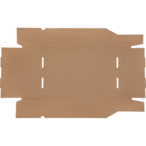 Deep Corrugated Parts Bins, 11-3/4" W x 17-1/4" D x 4-1/2" H, Beige Maritime Industrial Rubber