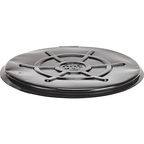 Protective Drum Lids, Open Top, Fits: 55 US gal (45 imp. gal.), Black Maritime Industrial Rubber