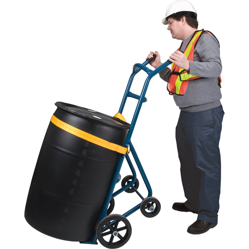 Diable pour baril, Fabriqu&eacute; en Acier, 25 - 55 gal. US (20 - 45 gal. imp.) Maritime Industrial Rubber