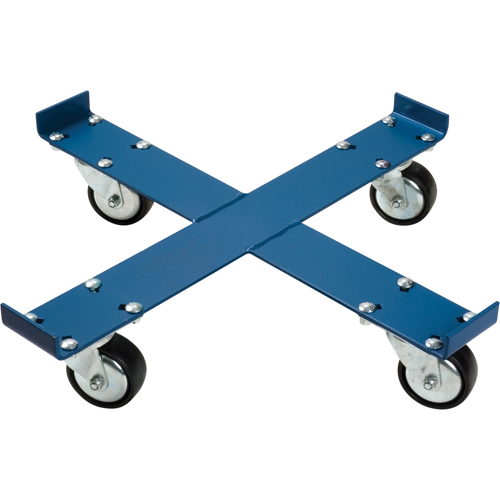 Chariot pour baril, Acier, Capacit&eacute;e 1000 lb, Diam&egrave;tre 24", Roue en Polyur&eacute;thane Maritime Industrial Rubber