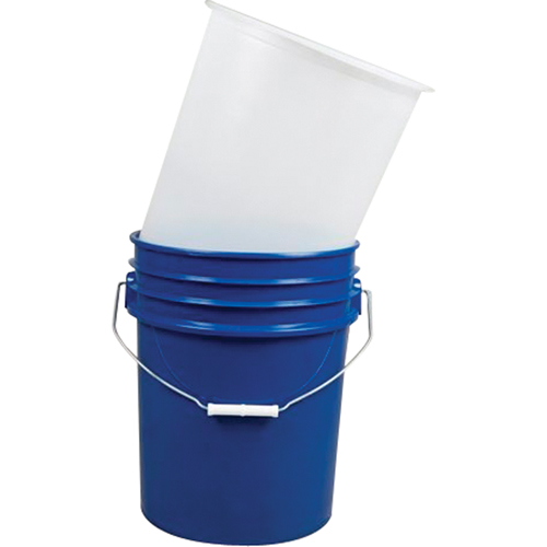 Doublures pour seaux en acier, 11-1/4" dia. x 12-1/4" h, 5 gal. US (4,16 gal. imp.) capacit&eacute; Maritime Industrial Rubber