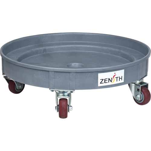 Leak Containment Drum Dolly, 24.25" dia. X 7.625" H, 1.5 US Gal. Spill Cap. Maritime Industrial Rubber