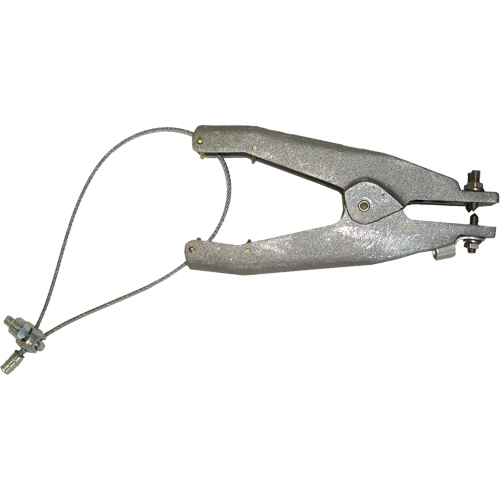 Static Grounding Clamp (GAT Series), Cast Aluminum Body Material, Brass Cup Point Material, 1 Isolated Cup Point Configuration, 1-1/4" Max. Opening Maritime Industrial Rubber