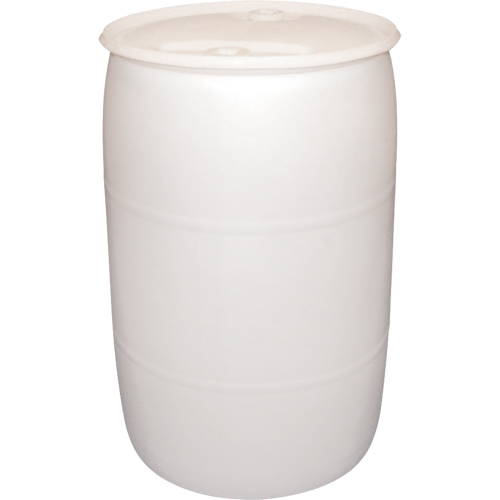 Polyethylene Drums, 30 US gal. (25 imp. Gal.), Closed Top, Natural Maritime Industrial Rubber