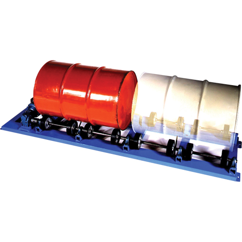 M&eacute;langeur rotatif stationnaire &agrave; double barils, 55 gal. US (45 gal. imp.) Capacit&eacute;, Vitesse fixe, 1 CV Maritime Industrial Rubber