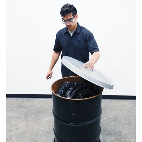 Couvercle pour baril ouvert en acier galvanis&eacute; Maritime Industrial Rubber