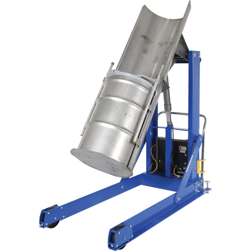 Tombereau hydraulique portatif pour baril, Pour 30 - 55 gal. US (25 - 45,8 gal. imp.) Maritime Industrial Rubber