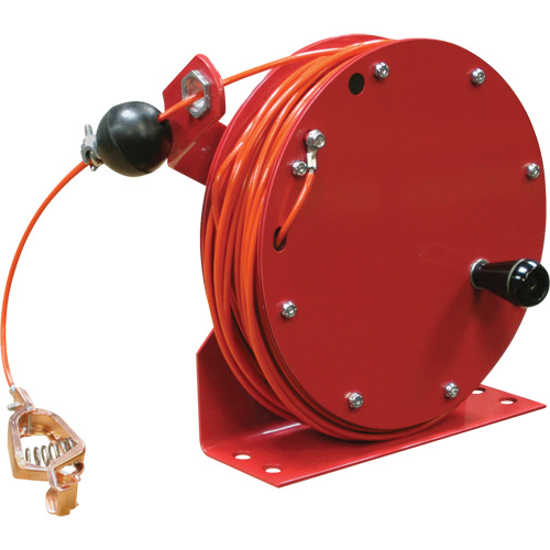 G 3000 Static Discharge Grounding Reel, 100' Length, Heavy-Duty Maritime Industrial Rubber