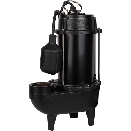 Pompe d'effluent en fonte, 4800 gal./h, 120 V, 7,8 A, 1/2 CV Maritime Industrial Rubber