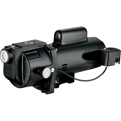 Dual Voltage Cast Iron Shallow Well Jet Pump, 115 V/230 V, 1260 GPH, 1 HP Maritime Industrial Rubber