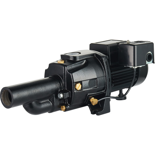 Dual Voltage Cast Iron Convertible Jet Pump, 115 V/230 V, 1400 GPH, 3/4 HP Maritime Industrial Rubber