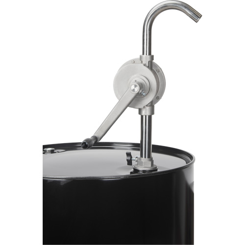 Rotary Type Drum Pump, Stainless Steel, Fits 55 Gal., 12 oz./Stroke Maritime Industrial Rubber