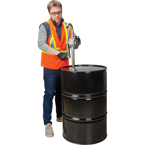 Rotary Type Drum Pump, Stainless Steel, Fits 55 Gal., 12 oz./Stroke Maritime Industrial Rubber