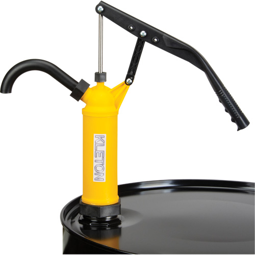Pompe &agrave; baril de type levier, Polypropyl&egrave;ne, 14 oz/course, Pour barils de 5-55 gal. Maritime Industrial Rubber