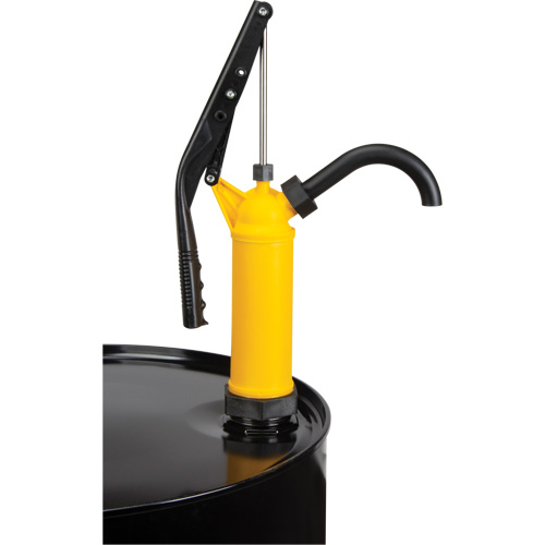 Pompe &agrave; baril de type levier, Polypropyl&egrave;ne, 14 oz/course, Pour barils de 5-55 gal. Maritime Industrial Rubber