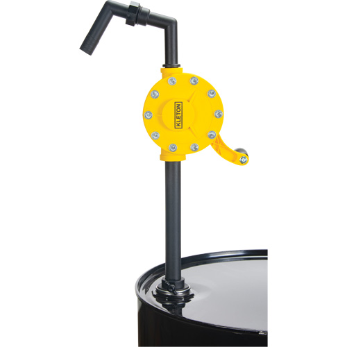 Rotary Type Drum Pump, Polypropylene, Fits 15 - 55 US Gal., 8 oz./Stroke Maritime Industrial Rubber